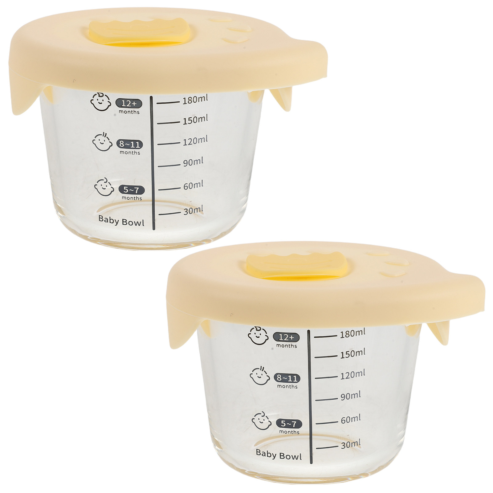 Baby Food Prep Containers - 2 pièces de bols de stockage