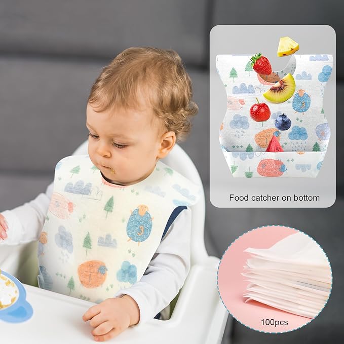 Bavoirs de bébé de poulet 100  - Baby Food For Travelling avis et prix